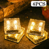 4pcs Solar LED Lights Outdoor Decor Lawn Lamp Solar Brick Light-TI00830-Veeddydropshipping